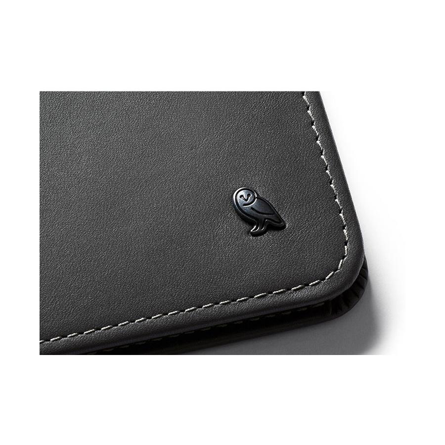Bellroy RFID Hide & Seek HI Leather Wallet Charcoal Cobalt Charcoal Cobalt