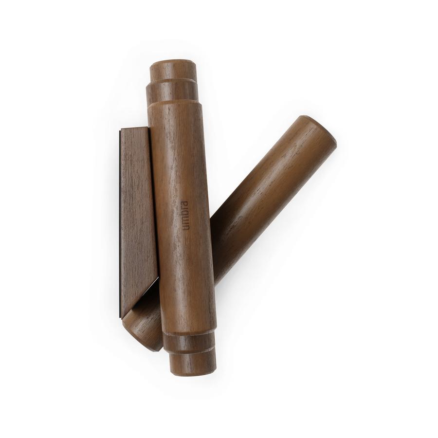 Umbra Picket 8 Wall Hook Aged Walnut Aged Walnut