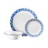 Corelle Cobalt Circles 12 Piece Dinner Set White/Blue