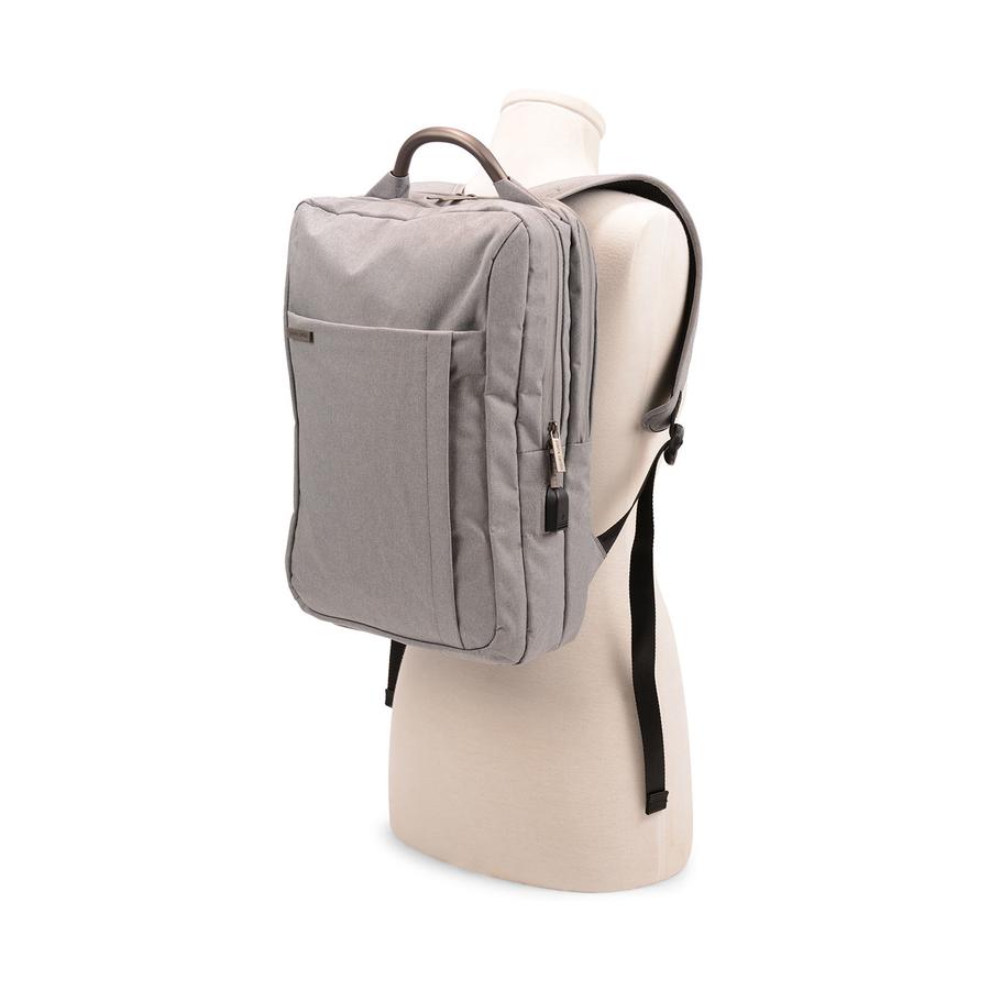 Pierre Cardin Sawyer Slim Tech 13" Laptop Backpack Grey Grey