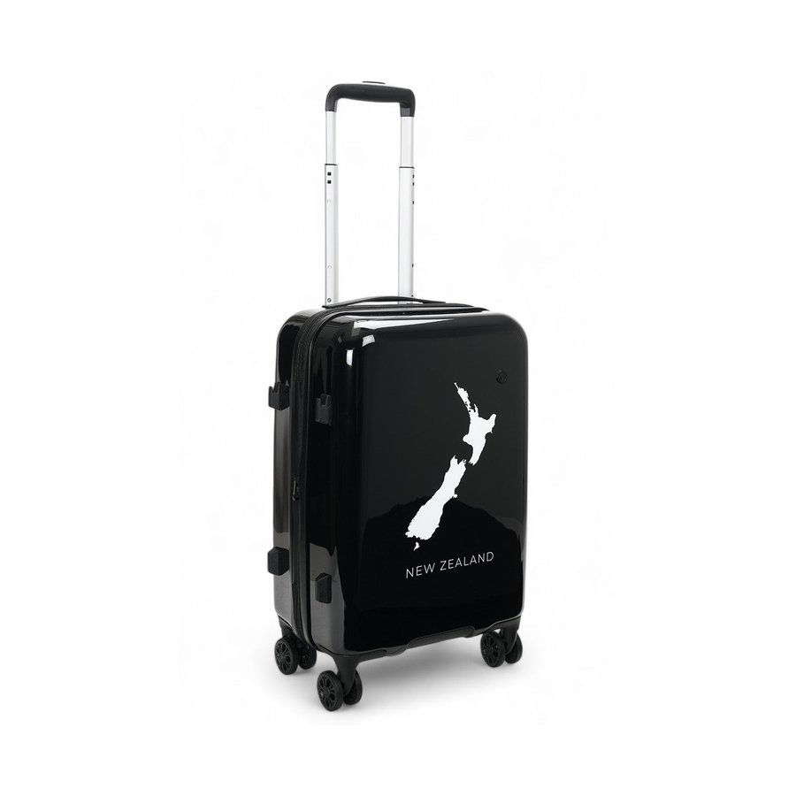 Caselite NZ Map 56cm Hardside Carry-On Suitcase Black Black