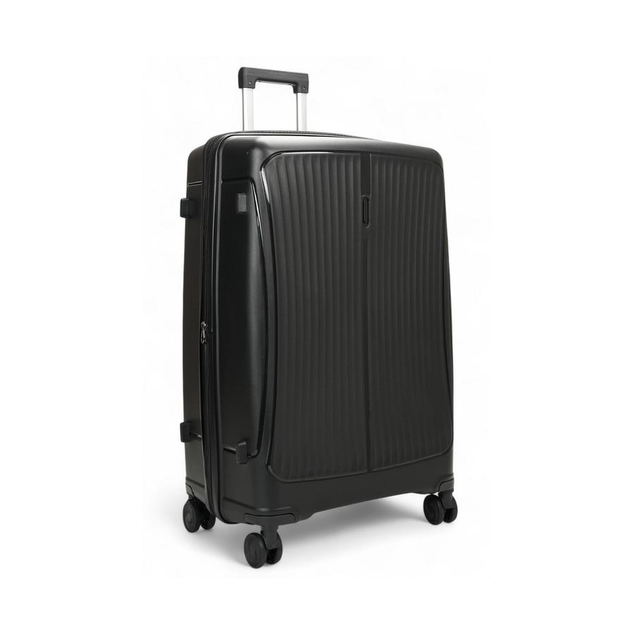 Nomad Quest 75cm Hardside Checked Suitcase Black Black