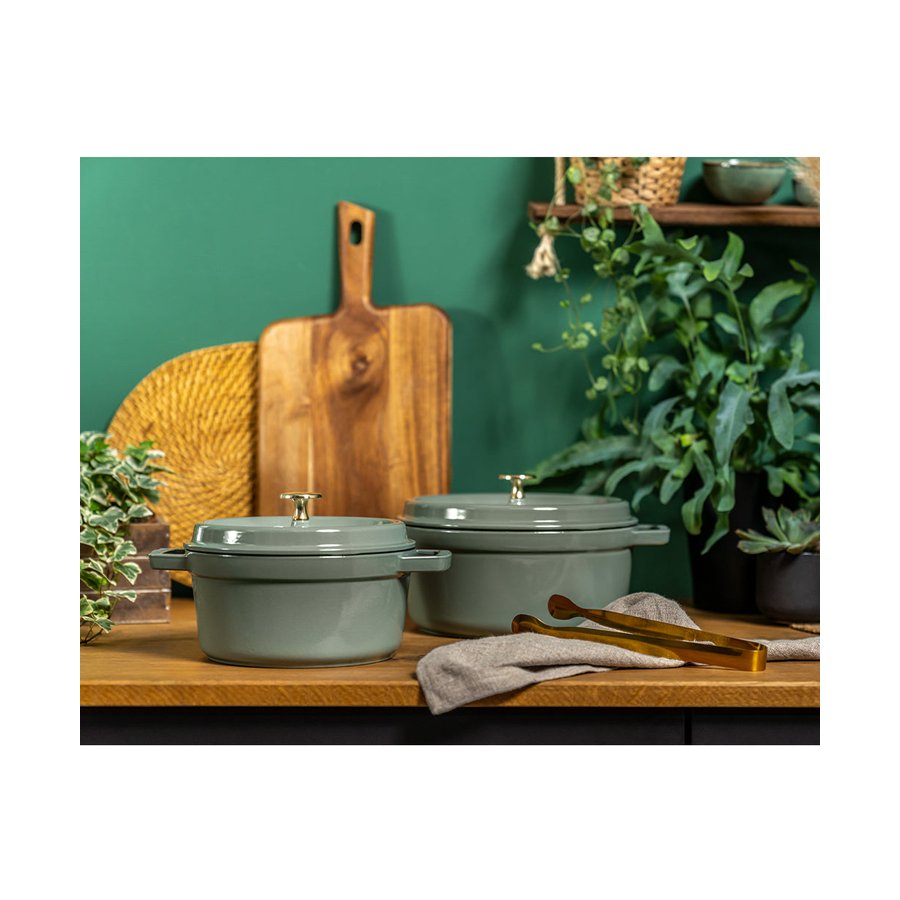 Staub 20cm (2.2L) Round Cocotte Eucalyptus Eucalyptus