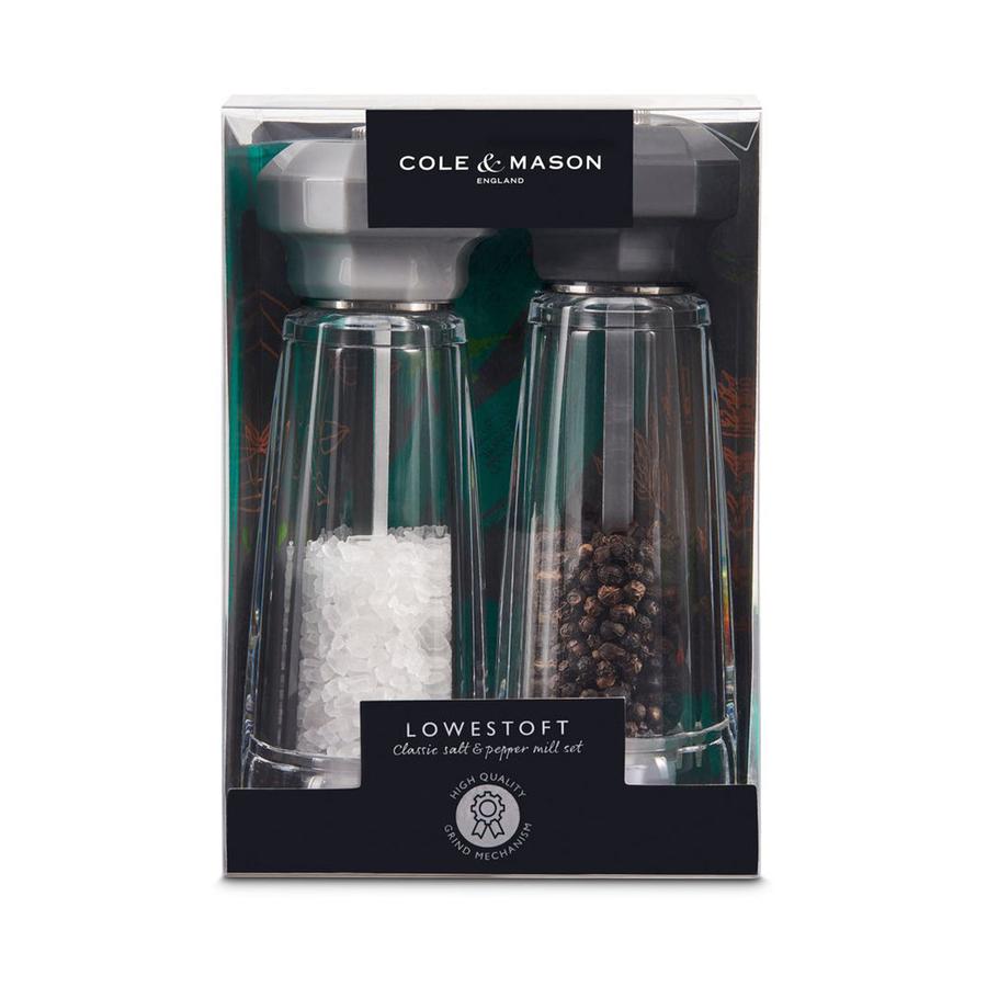Cole & Mason Lowestoft Salt & Pepper Mill Gift Set Clear Clear