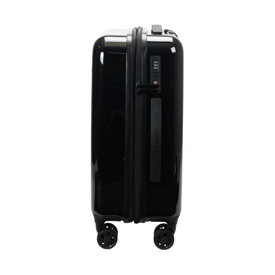 Caselite NZ Kiwi 56cm Hardside Carry-On Suitcase Black Black