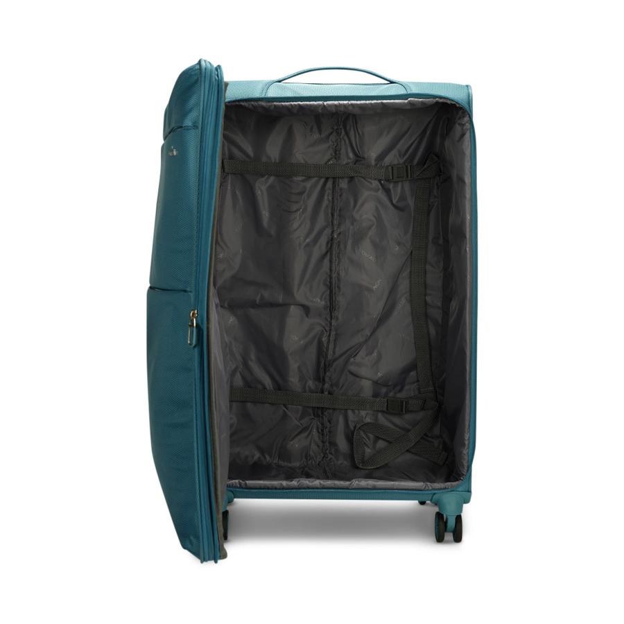 Caselite Ultra 80cm Softside Checked Suitcase Teal Teal