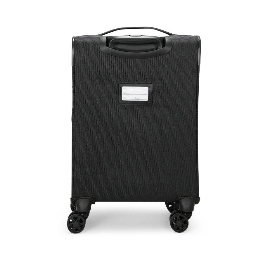 Caselite Ultra 55cm Softside Carry-On Suitcase & Laptop Bag Set Black Black