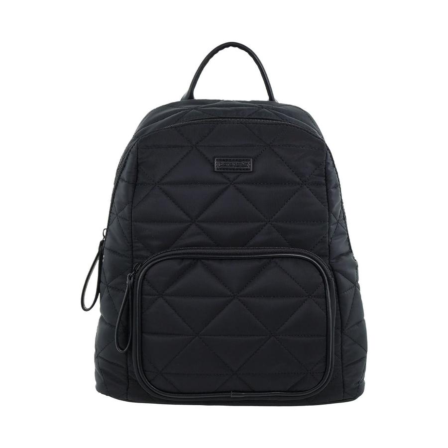 Pierre Cardin Dani Nylon Quilted Backpack Black Black