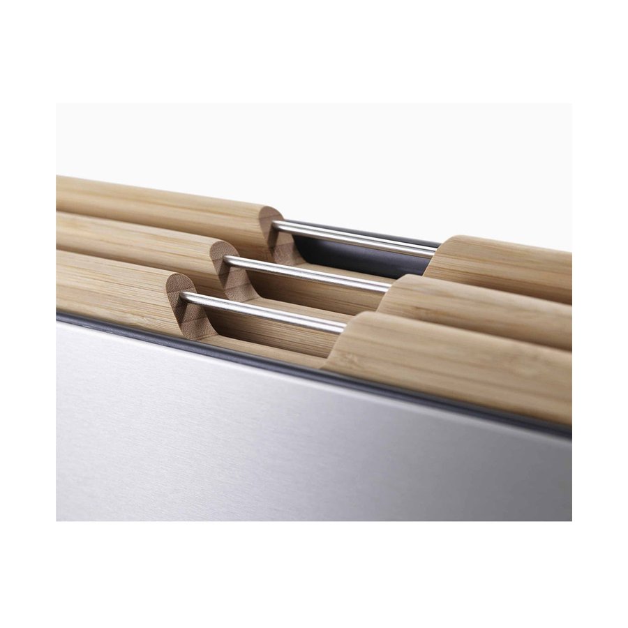 Joseph Joseph Folio Steel 3-Piece Chopping Board Set Bamboo Bamboo