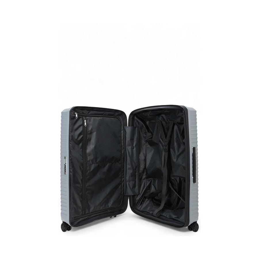 Samsonite Upscape 75cm Hardside Checked Suitcase Platinum Platinum