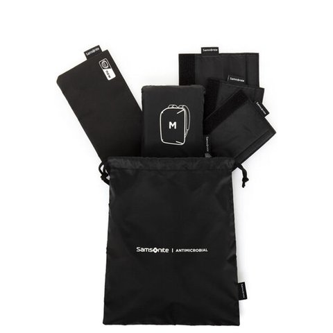 Samsonite Antimicrobial Drawstring Bag Travel Set Black