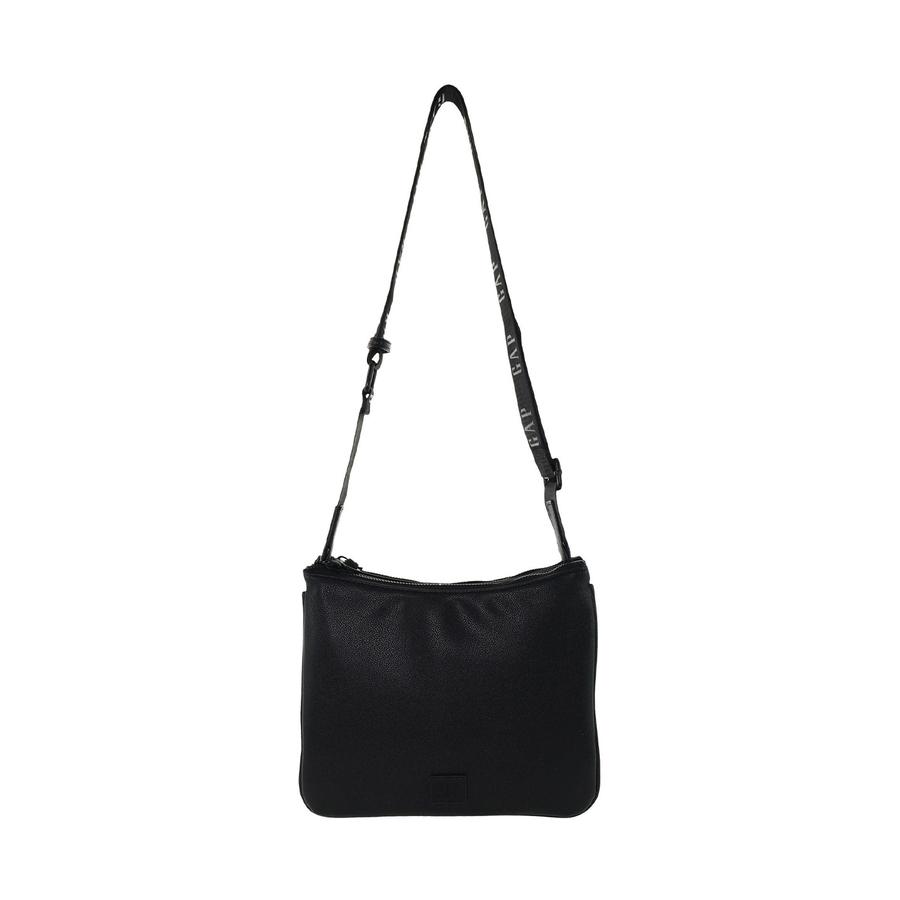 Gap Asher Ladies Vegan Leather Classy Crossbody Bag Black Black