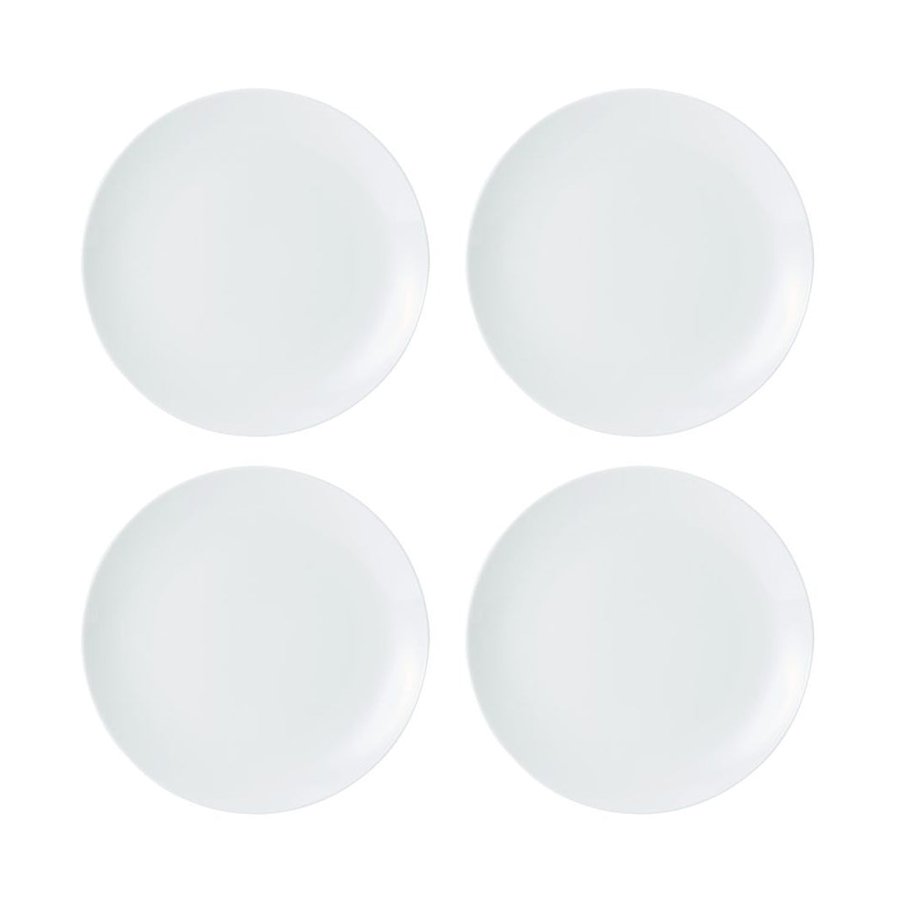 Mikasa Chalk 12-Piece Porcelain Dinner Set White White