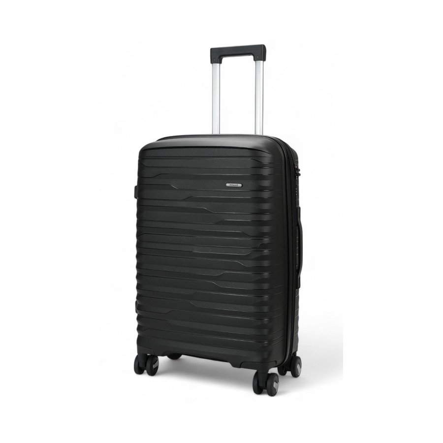 Nomad Discover 56cm & 65cm Hardside Luggage Set Black Black