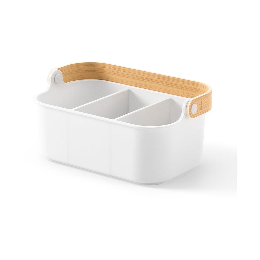 Umbra Bellwood Small Stackable Bin White/Natural White/Natural