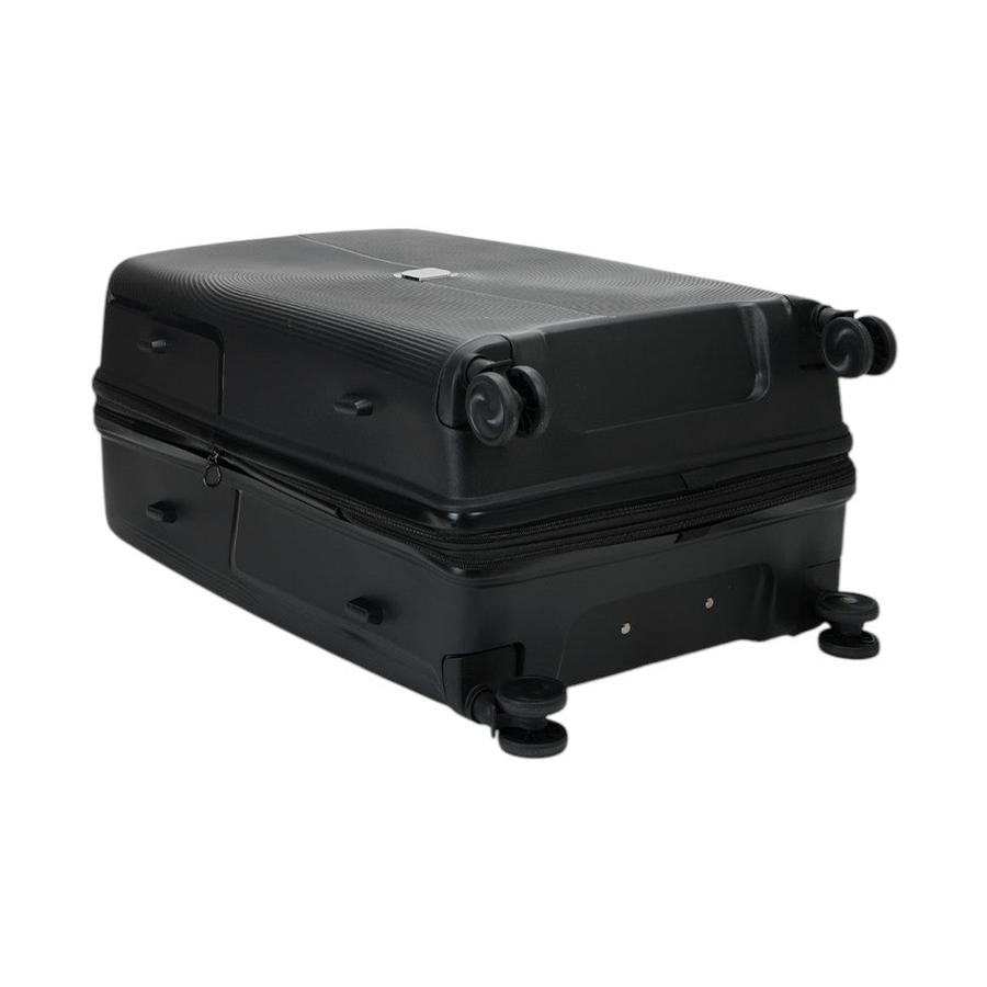 Caselite Aero 75cm Hardside Checked Suitcase Black Black