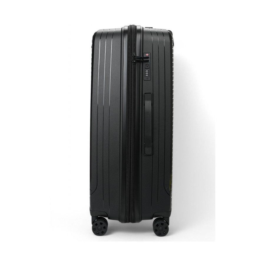 Nomad Venture 75cm Hardside Checked Suitcase Black Black