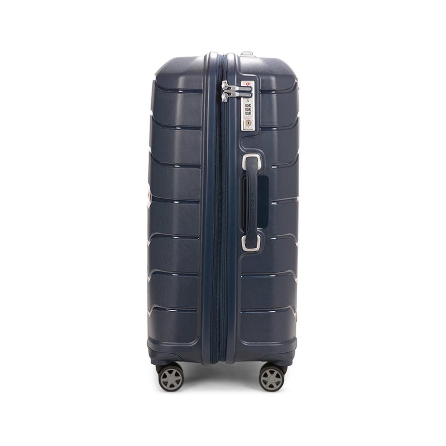 Samsonite Oc2lite 68cm Hardside Checked Suitcase Navy Navy