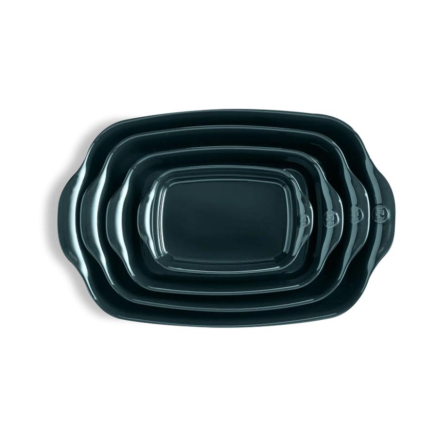 Emile Henry Large Rectangular Oven Dish Blue Ocean Blue Ocean