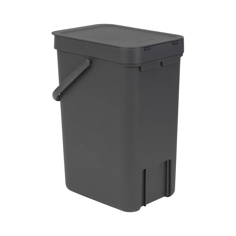 Brabantia Sort & Go Waste Bin (12L) Grey Grey