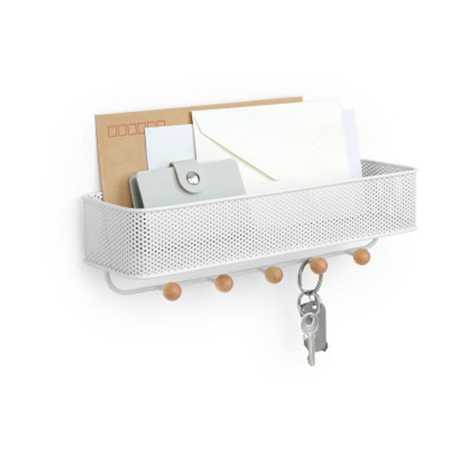 Umbra Estique Entryway Organiser White White