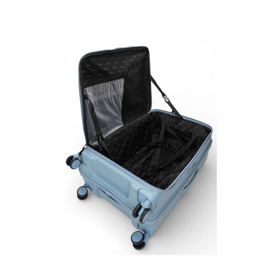 Caselite Venture 57cm & 76cm Top Open Hardside Luggage Set Grey Blue Grey Blue