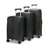 Nomad Quest 56cm, 65cm & 75cm Hardside Luggage Set Black