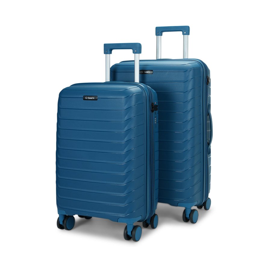 Caselite Expedition 56cm & 65cm Hardside Luggage Set Lake Blue Lake Blue
