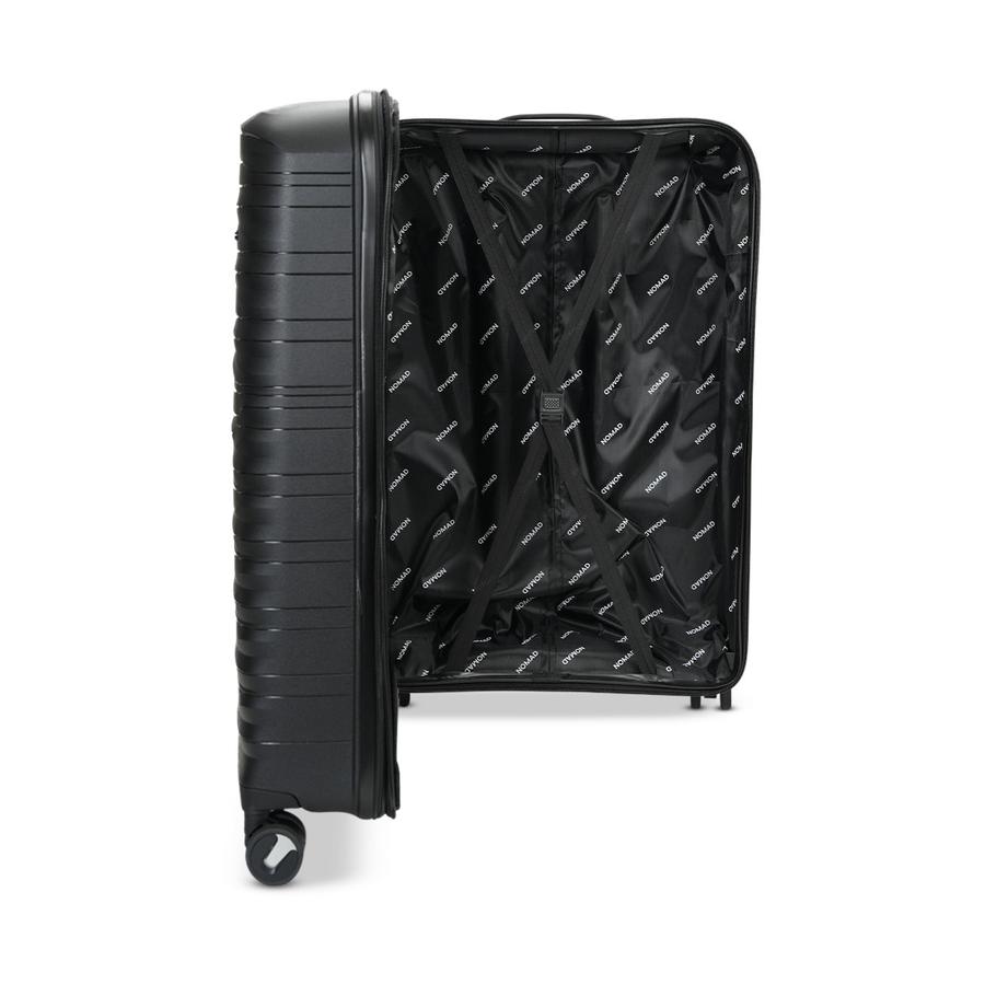 Nomad Discover 75cm Hardside Checked Suitcase Black Black