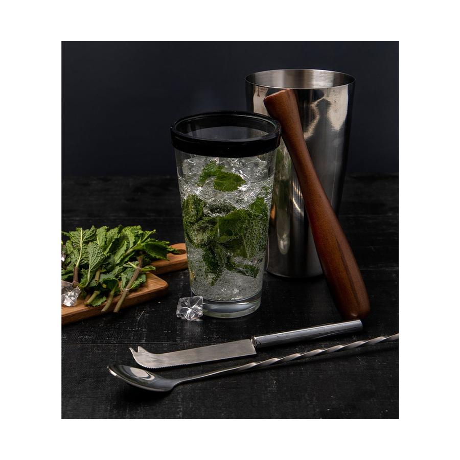 Barcraft Mojito Cocktail 4 Piece Set Silver Silver