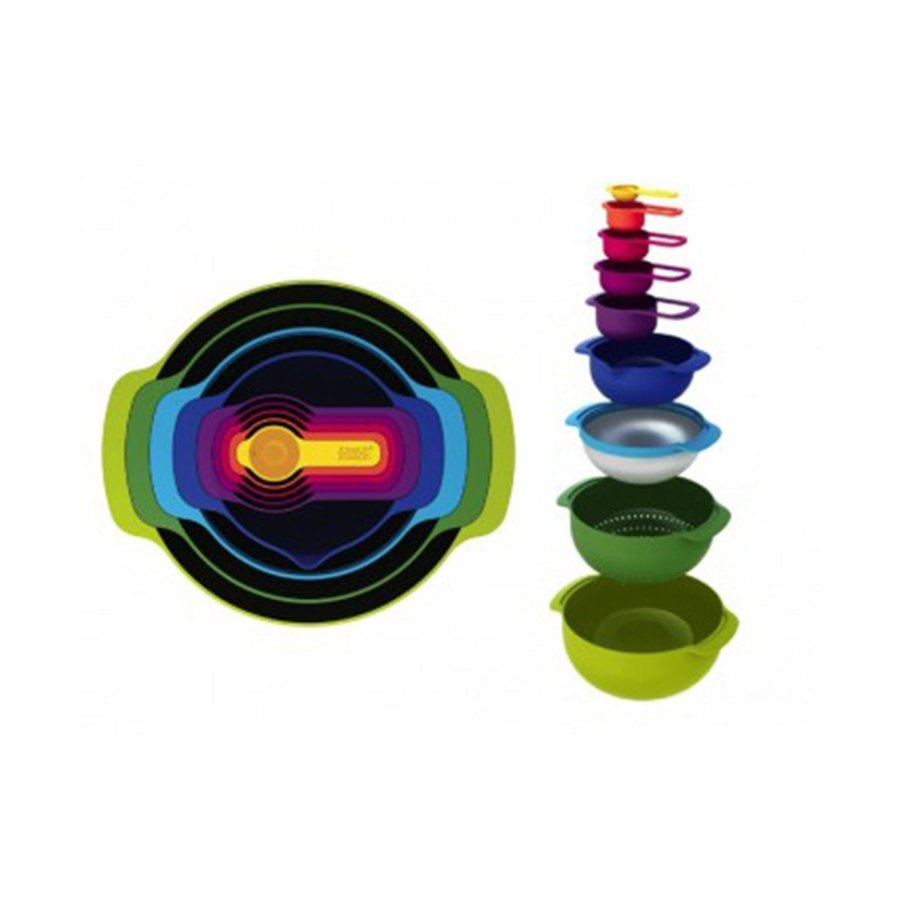 Joseph Joseph Nest 9 Plus Bowl Set Multi Coloured Multi Coloured