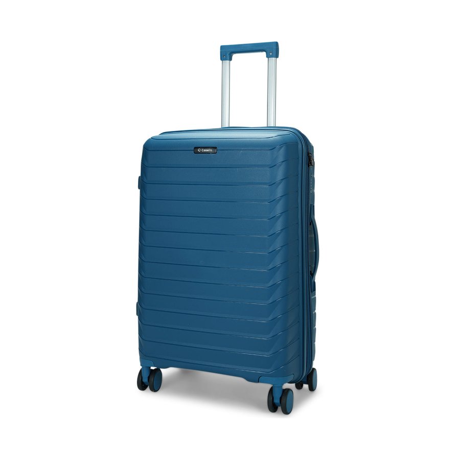 Caselite Expedition 65cm Hardside Checked Suitcase Lake Blue Lake Blue
