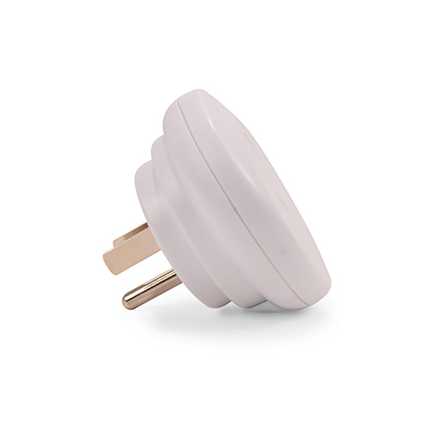 Go Travel NZ & AUS to America Travel Adapter White White