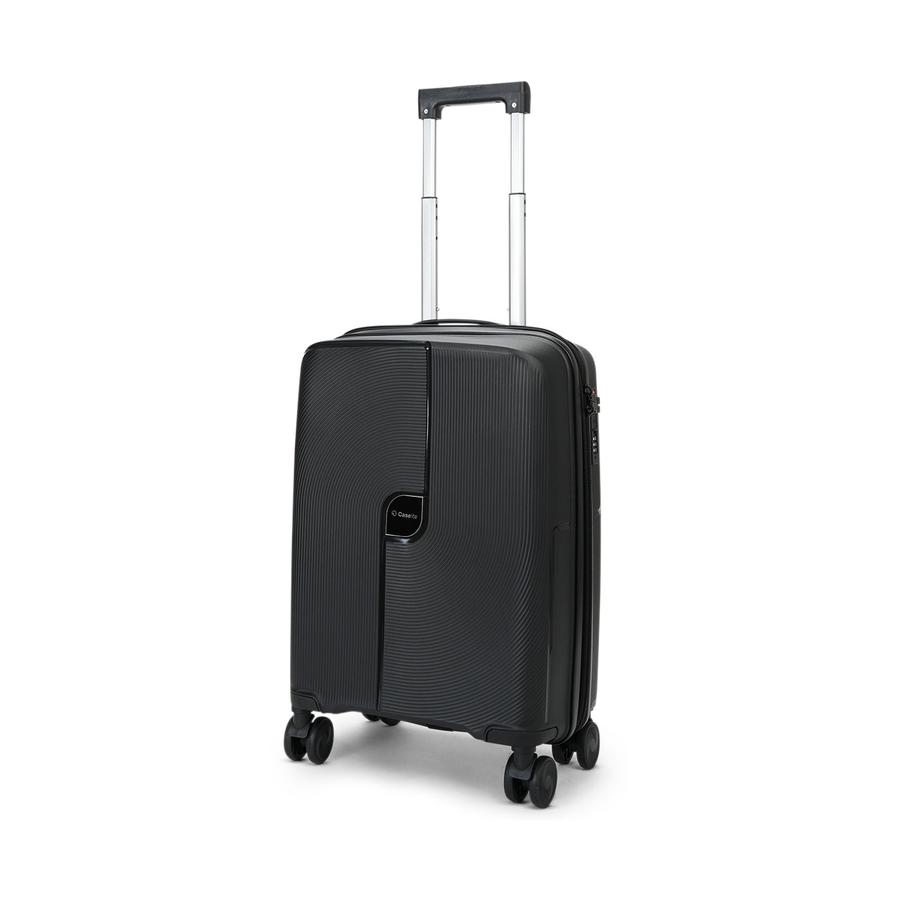 Caselite Aero 56cm Hardside Carry-On Suitcase Black Black
