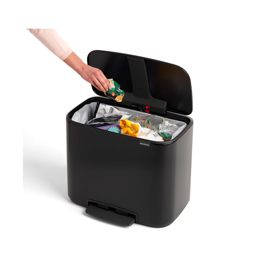 Brabantia Bo Pedal Bin (36L) Black Black