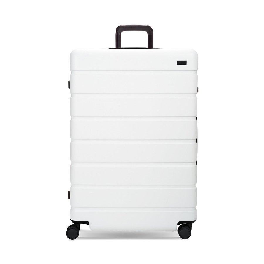 Explorer Arlo Pro 75cm Hardside Expandable Checked Suitcase White White