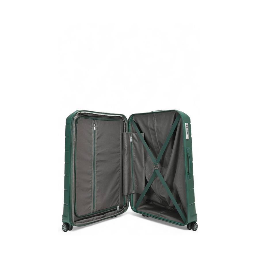 Samsonite Oc2lite 75cm Hardside Checked Suitcase Hunter Green Hunter Green