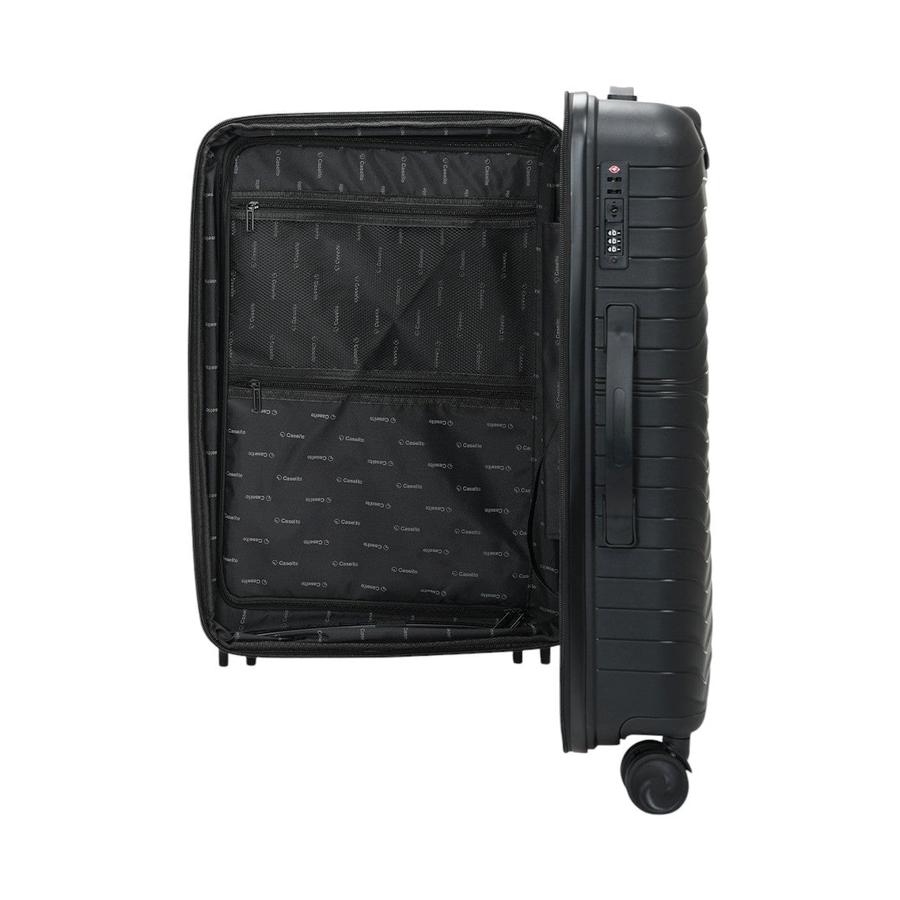 Caselite Summit 65cm Hardside Checked Suitcase Black Black