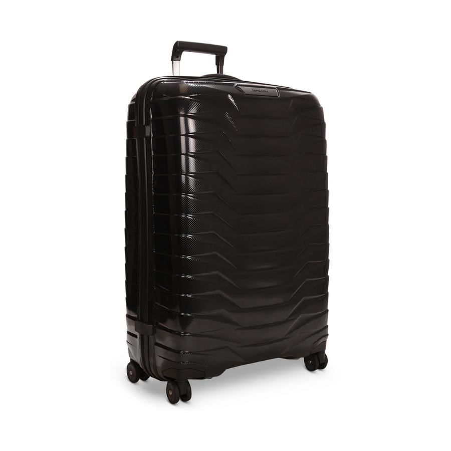 Samsonite Proxis 75cm Hardside Checked Suitcase Black Black
