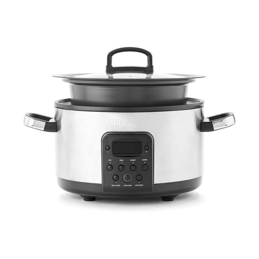 GreenPan Bistro Slow Cooker 3.7L Stainless Steel Stainless Steel