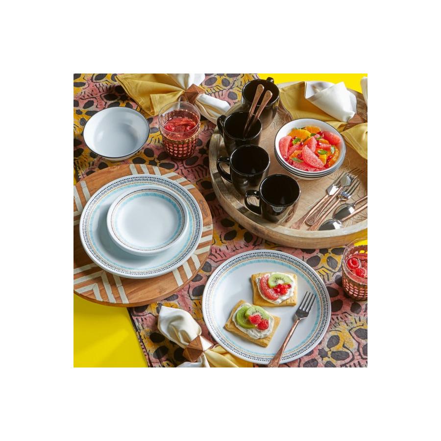 Corelle Paloma 12 Piece Dinner Set White White