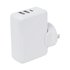 Jackson Worldwide Adapter with USB & USB-C White