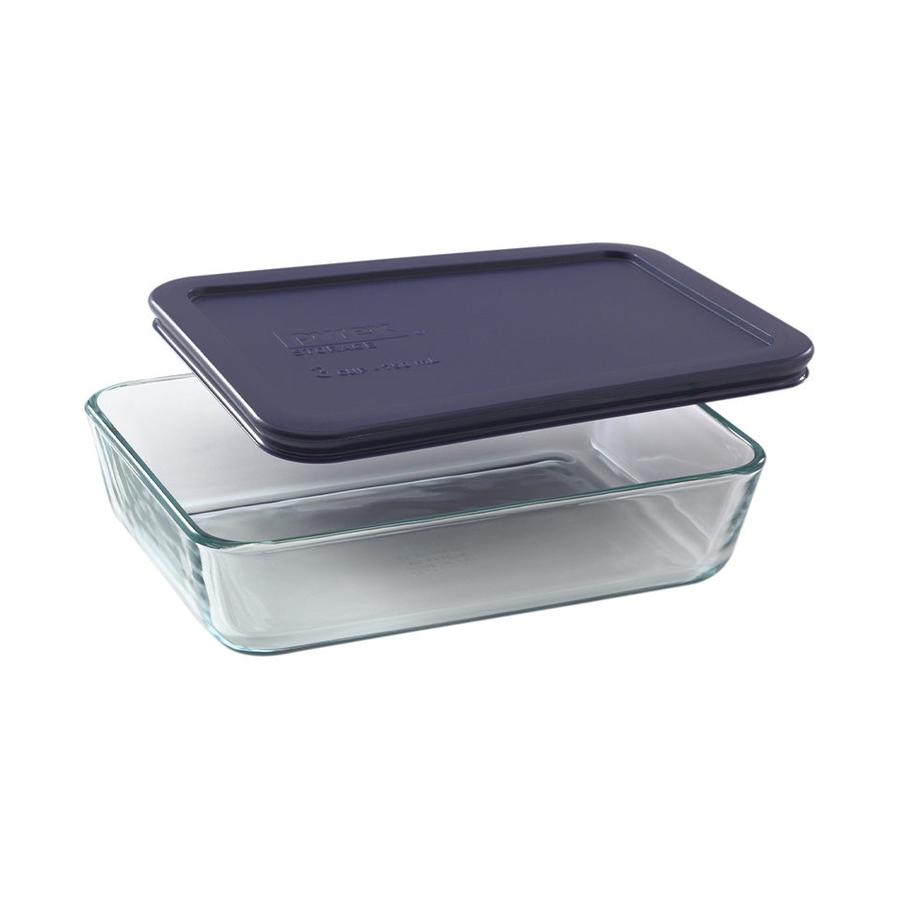 Pyrex Simply Store 3 Cup (750ml) Rectangle Dish Dark Blue Dark Blue