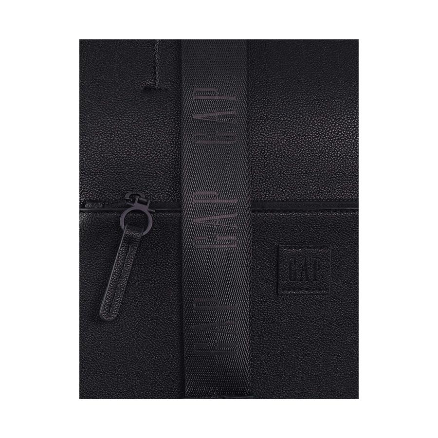 Gap Camilla Ladies Vegan Leather Modern Tote Crossbody Bag Black Black