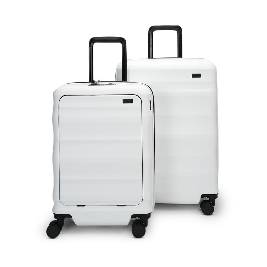Explorer Luna-Air 55cm Front Access & 63cm Hardside Luggage Set White White