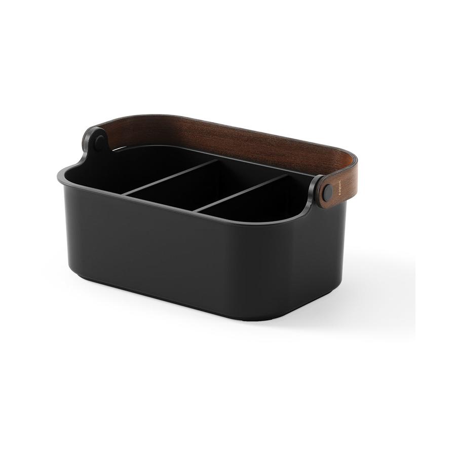 Umbra Bellwood Small Stackable Bin Black/Walnut Black/Walnut