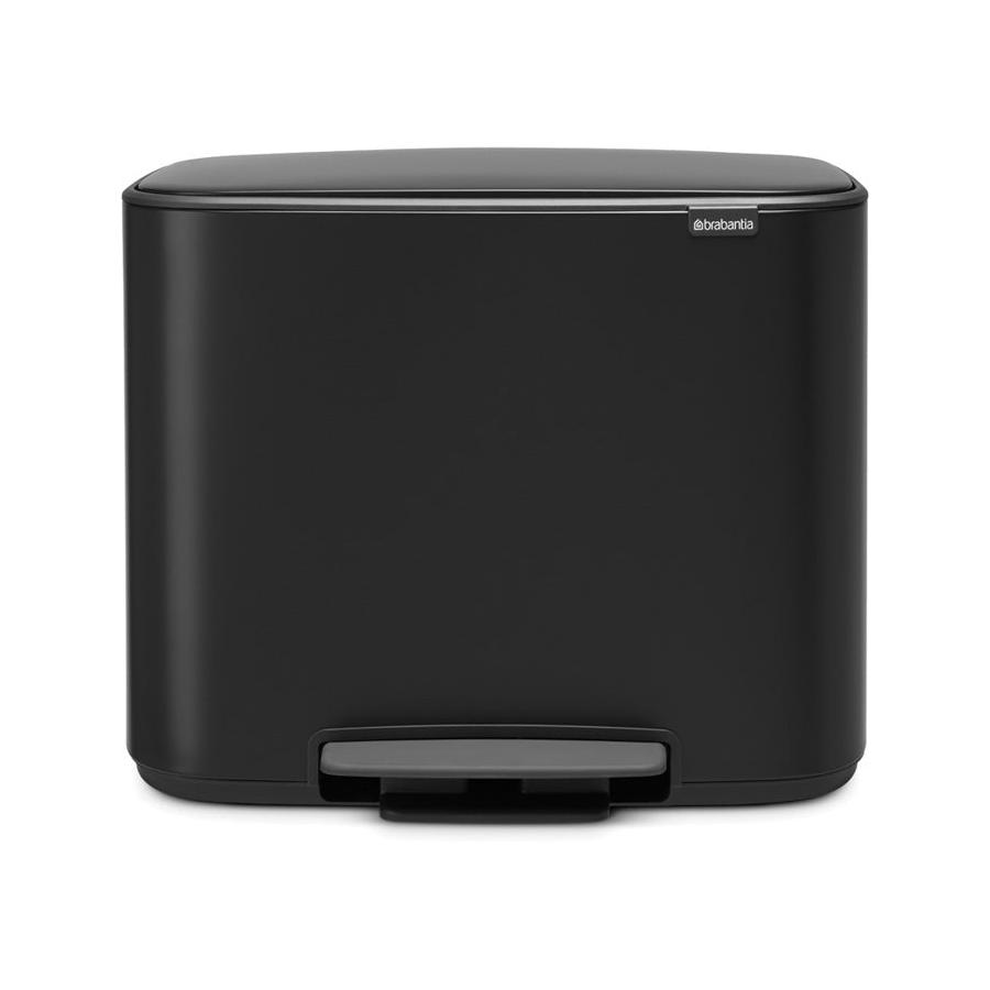Brabantia Bo Pedal Bin (11 + 23L) Matte Black Matte Black