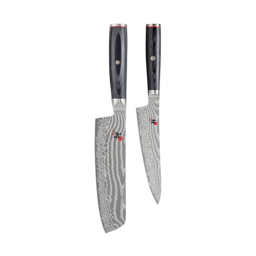Miyabi Pakka Nakiri & Shotoh Knife Set Black Black