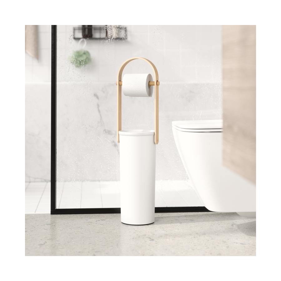 Umbra Bellwood Toilet Paper Holder & Reserve White/Natural White/Natural