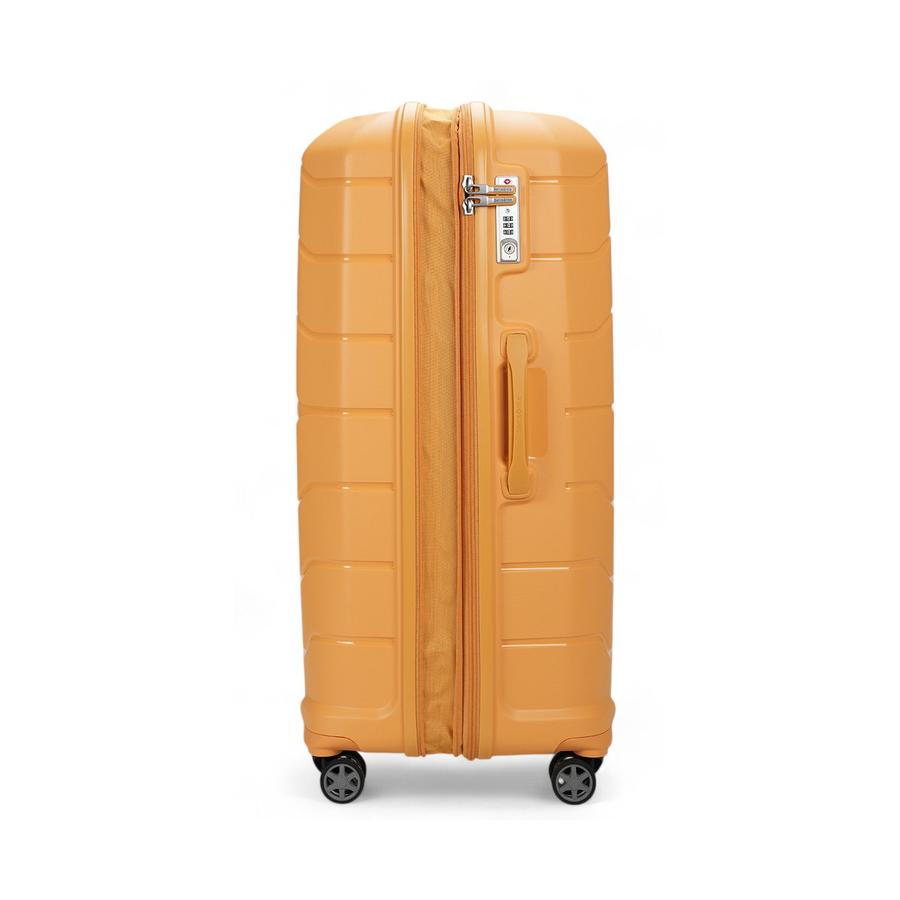 Samsonite Oc2lite 81cm Hardside Checked Suitcase Honey Gold Honey Gold